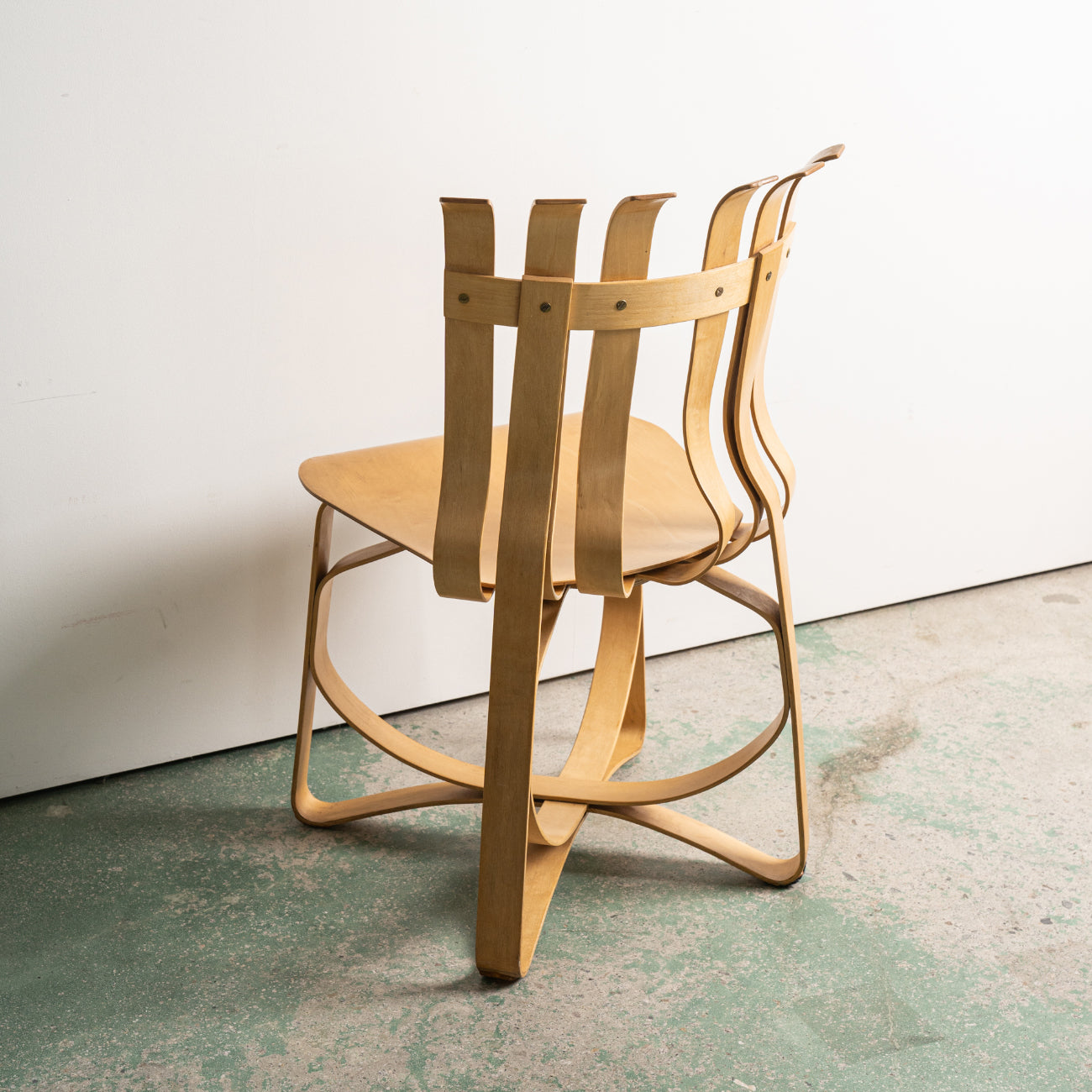 (LOT 18) Hat Trick Side Chair by Frank Gehry