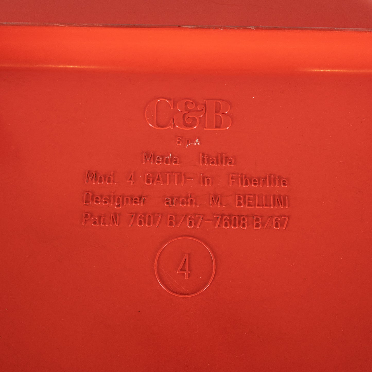 (LOT14) Red Quattro Gatti Side Tables