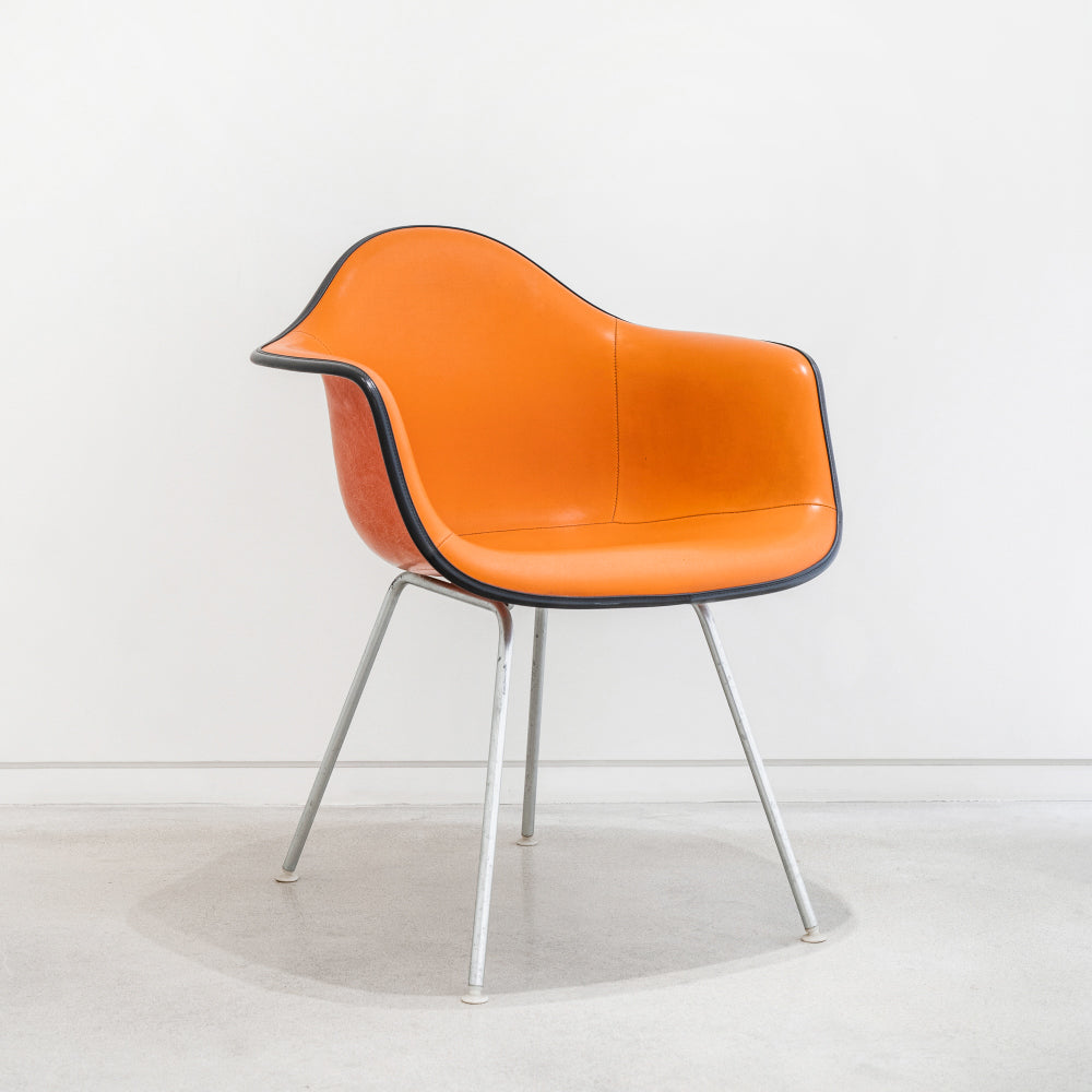 (LOT 01) DAG Chair (Orange / Naugahyde) by Charles & Ray Eames