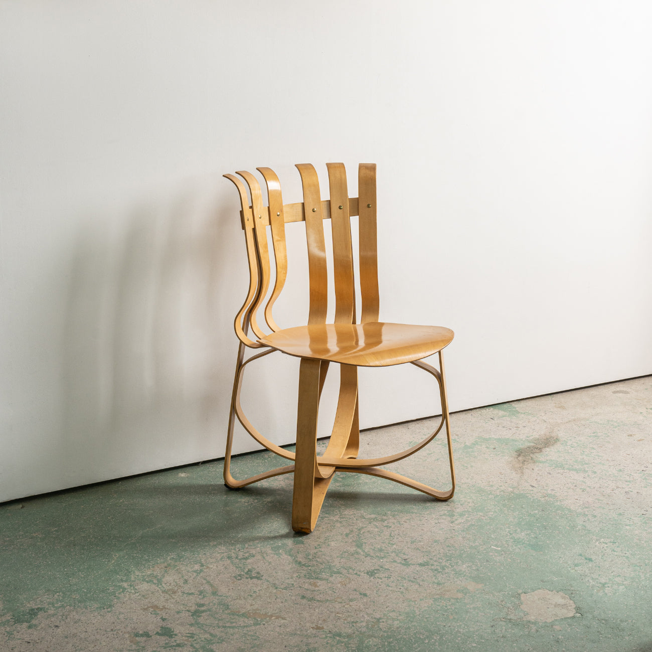 (LOT 18) Hat Trick Side Chair by Frank Gehry