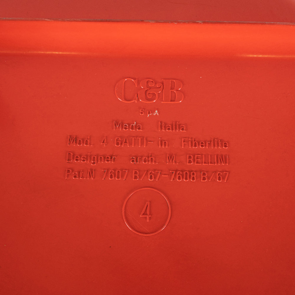 Red Quattro Gatti Side Tables